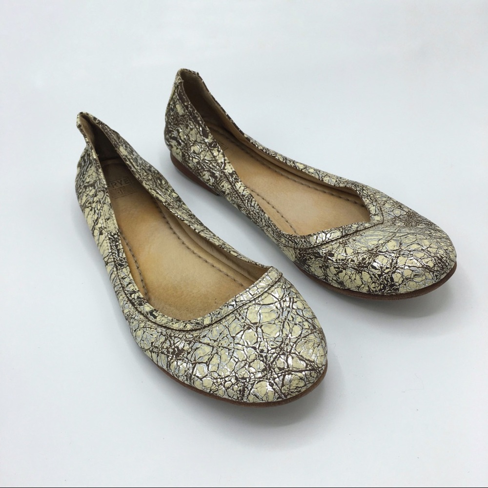 [FRYE] Textured Carson Ballet Flats 9.5M